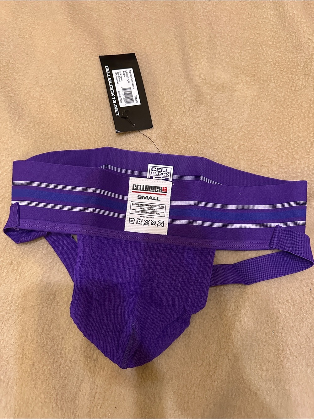 Cellblock 13 3” Purple Jockstrap for Men